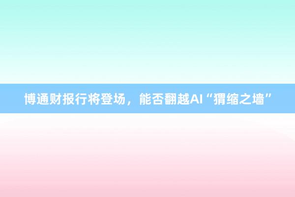 博通财报行将登场，能否翻越AI“猬缩之墙”