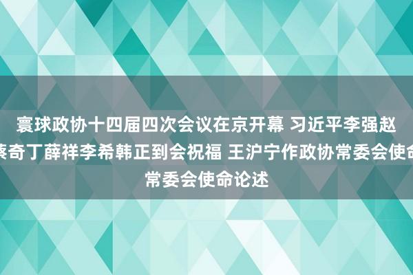 寰球政协十四届四次会议在京开幕 习近平李强赵乐际蔡奇丁薛祥李希韩正到会祝福 王沪宁作政协常委会使命论述
