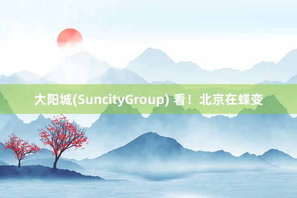 大阳城(SuncityGroup) 看！北京在蝶变