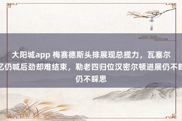 大阳城app 梅赛德斯头排展现总揽力，瓦塞尔追忆仍喊后劲却难结束，勒老四归位汉密尔顿进展仍不睬思