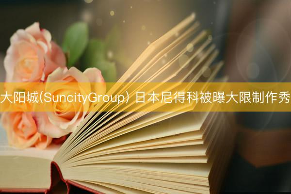 大阳城(SuncityGroup) 日本尼得科被曝大限制作秀
