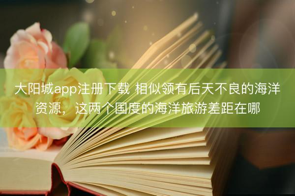大阳城app注册下载 相似领有后天不良的海洋资源，这两个国度的海洋旅游差距在哪