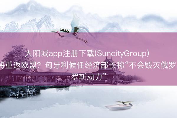 大阳城app注册下载(SuncityGroup) 新政府将重返欧盟？匈牙利候任经济部长称“不会毁灭俄罗斯动力”